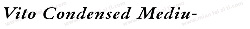 Vito Condensed Mediu字体转换